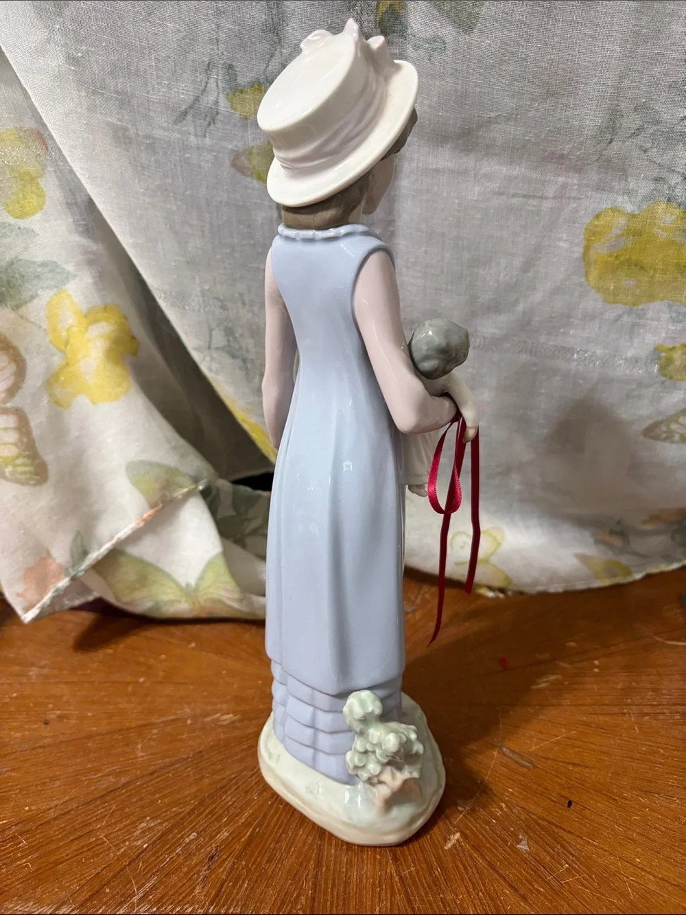 LLadro Girls' Light Blue Nightgown Dress holding Doll 11